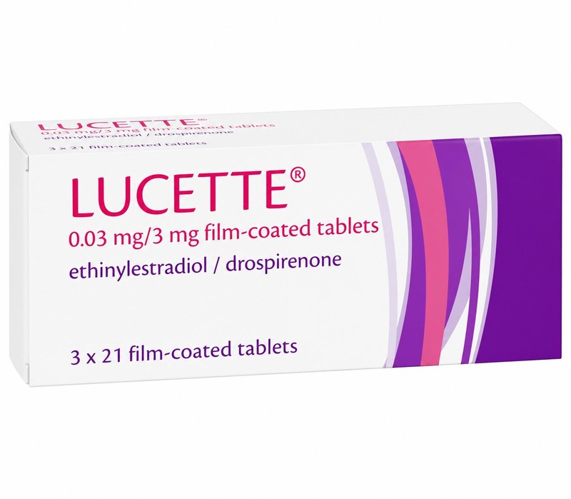 Lucette contraceptive pill pack illustration