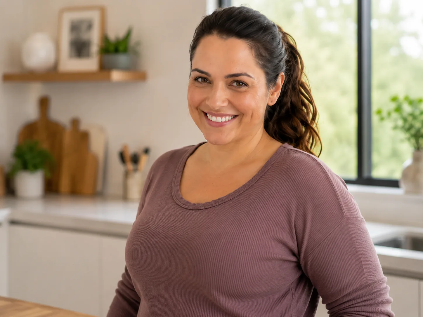 A woman smiling at home, supported on her Mounjaro weight-loss journey — Hyde Park Pharmacy Leeds