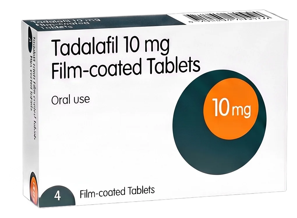 Generic tadalafil 10 mg film-coated tablets pack