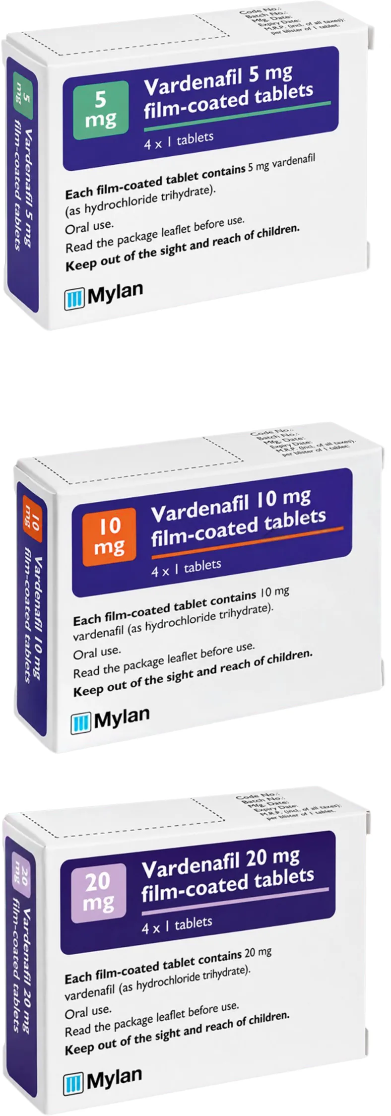 Vardenafil (generic Levitra)