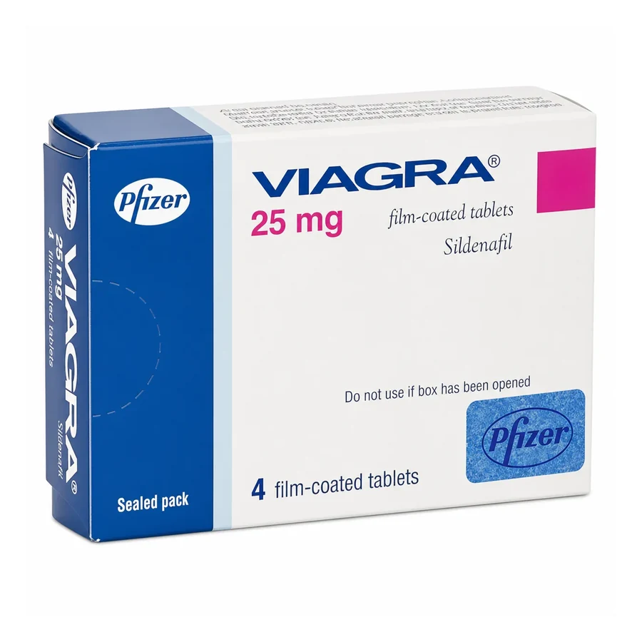 Viagra&reg; 25 mg film-coated tablets — Pfizer pack of 4