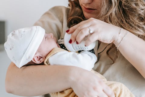 Parent caring for an infant