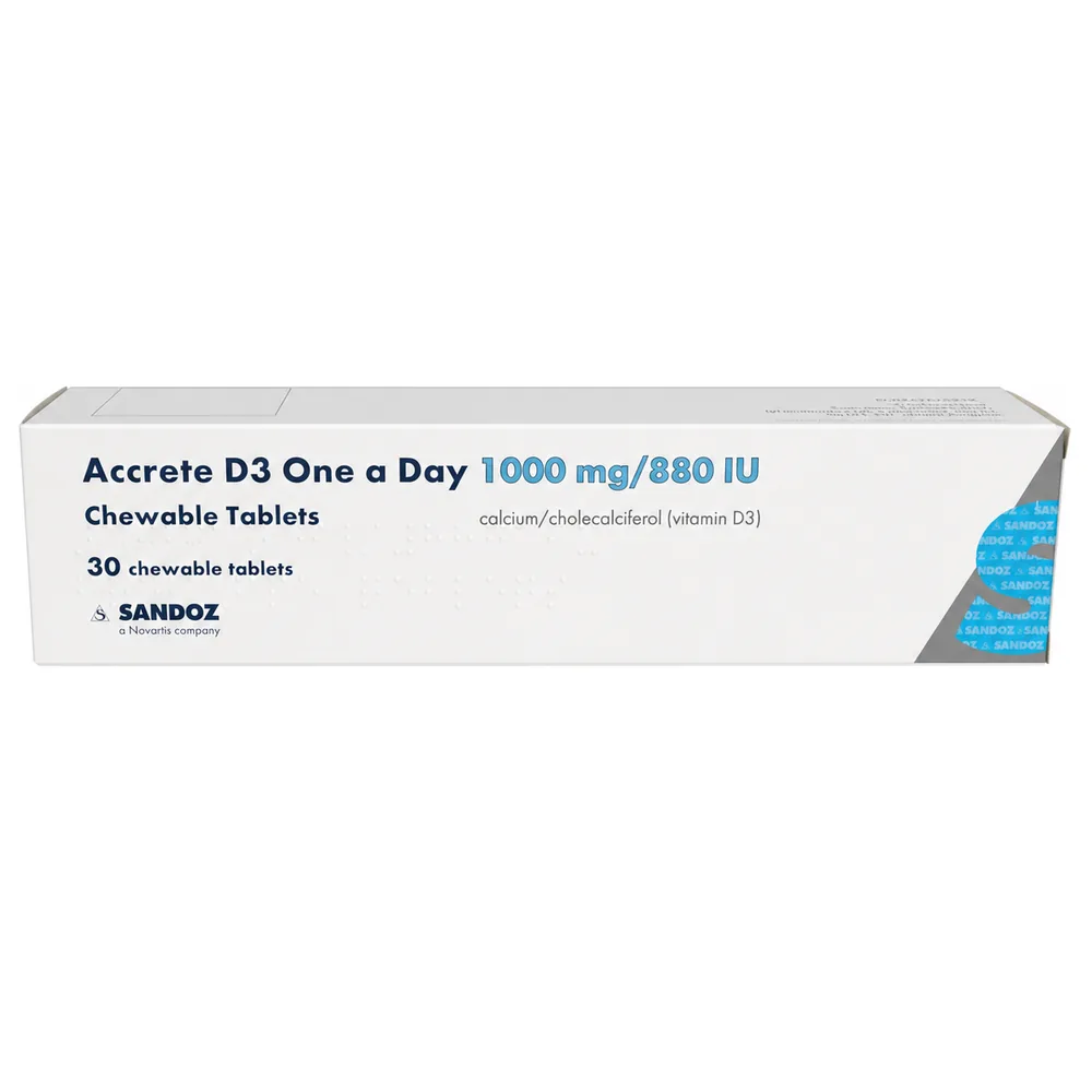 Accrete D3 One-A-Day Chewable Tablets 30