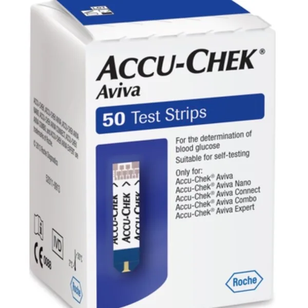 Accu-Chek Aviva Blood Glucose Test Strips 50