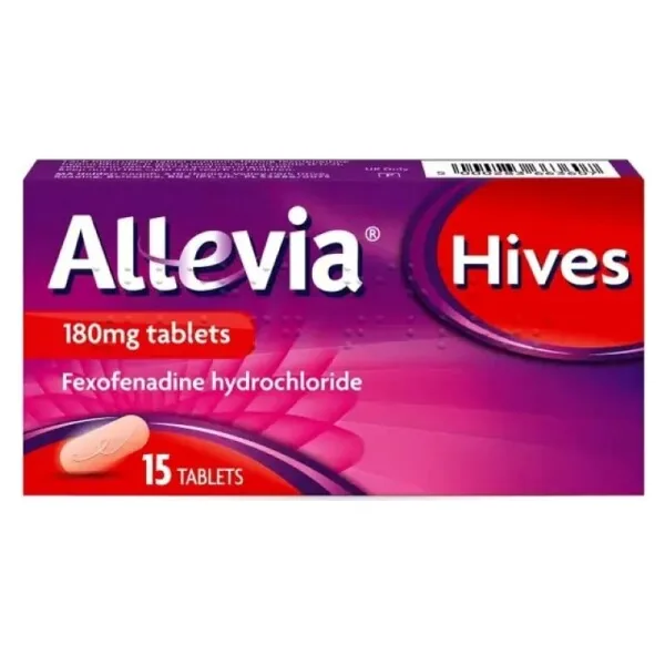 Allevia Hives 180mg Tablets 15