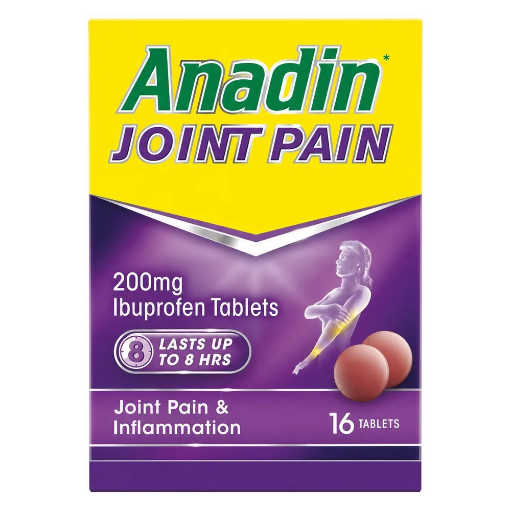 Anadin Joint Pain 200mg Ibuprofen Tablets 16