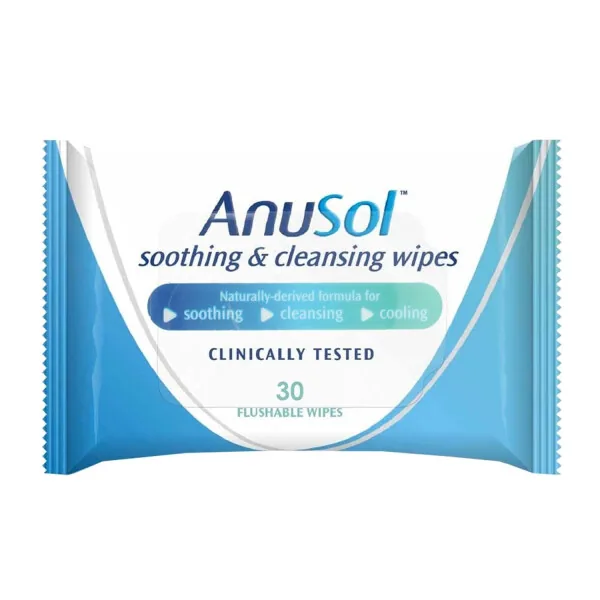 Anusol Soothing & Cleansing Flushable Wipes 30