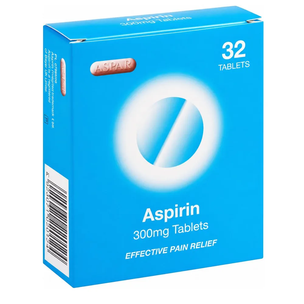 Aspirin 300mg Tablets & Dispersible Tablets 32