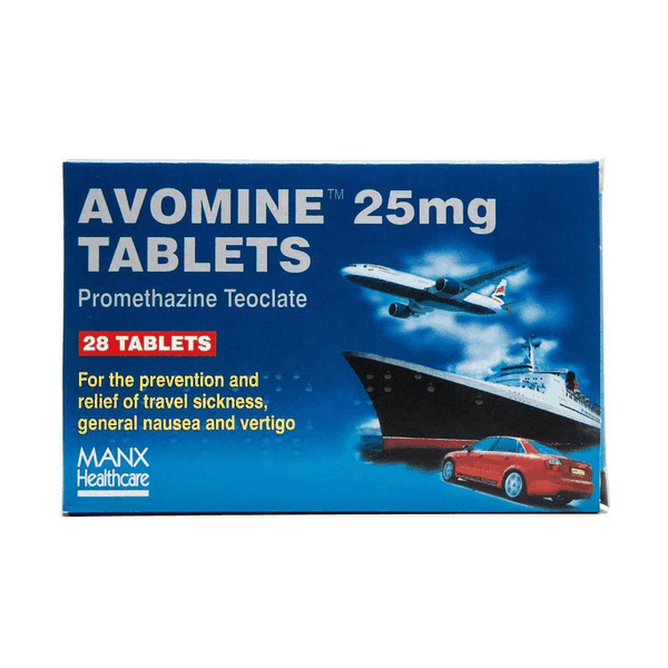 Avomine 25 mg Tablets (Promethazine Teoclate)