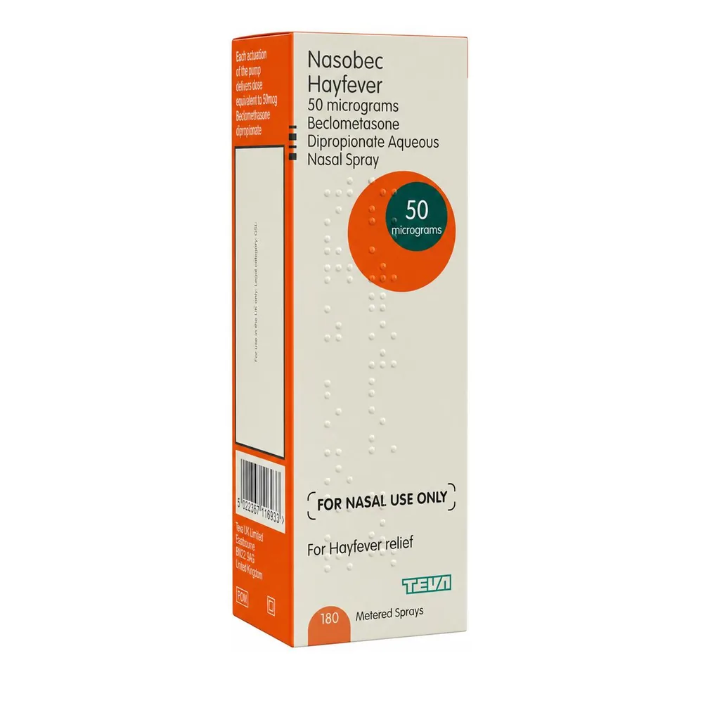 Beclometasone 50mcg Nasal Spray 180 Doses