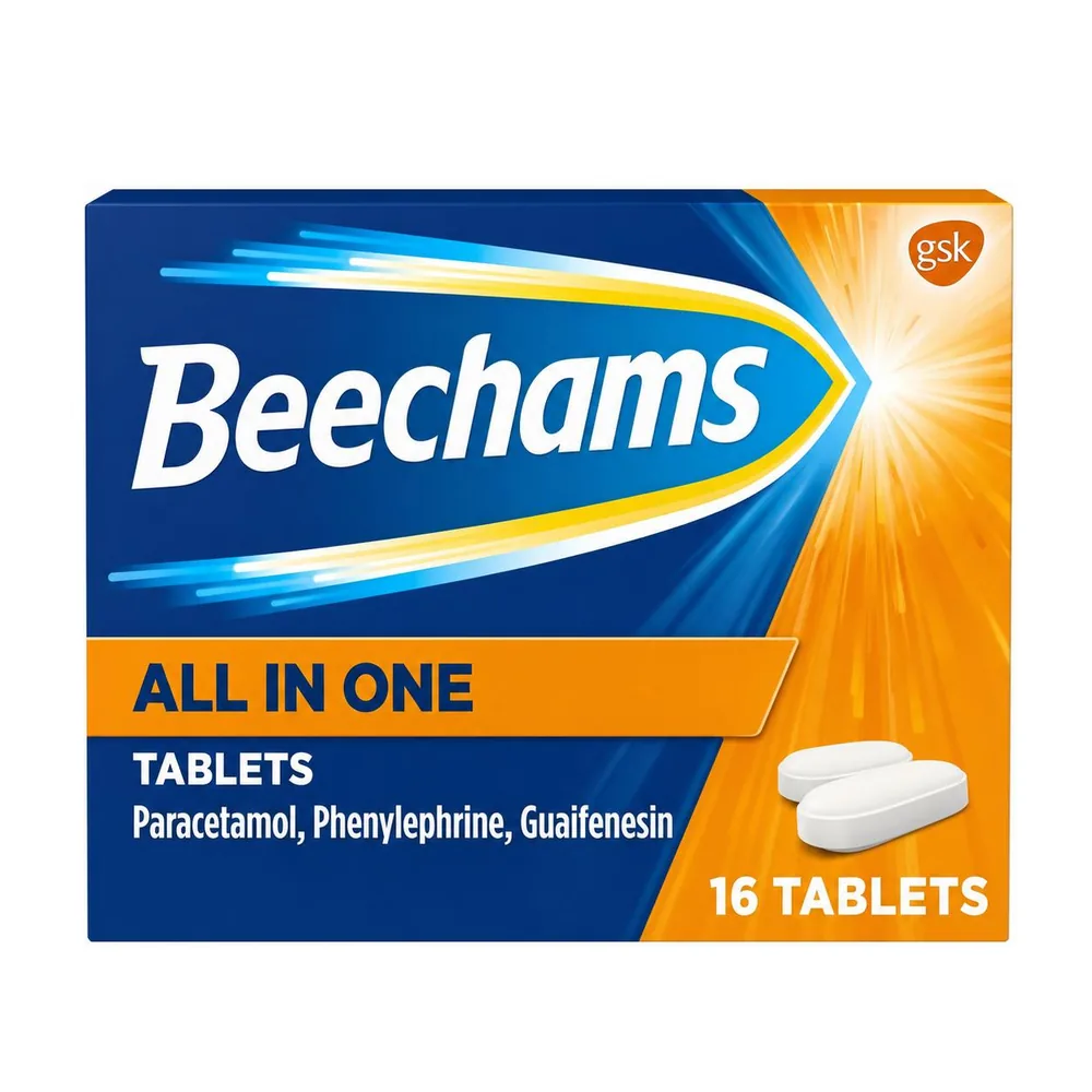 Beechams All in One Cold and Flu Tablets 16