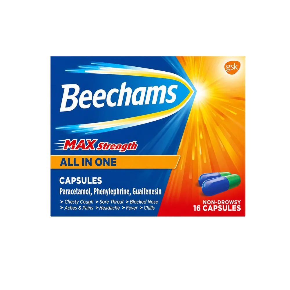 Beechams Max Strength All in One Capsules 16