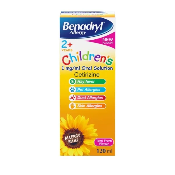 Benadryl Allergy Children's 1mg/ml Oral Solution 120ml