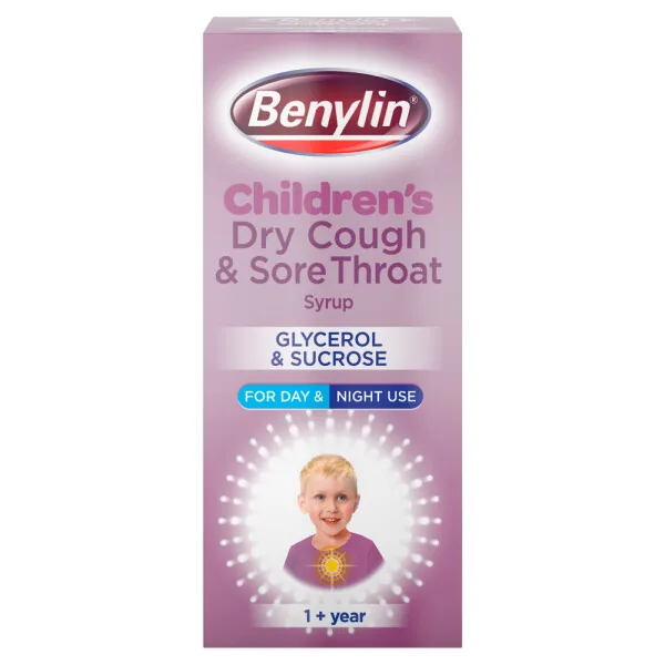 Benylin Children's Dry Cough & Sore Throat Syrup 125ml