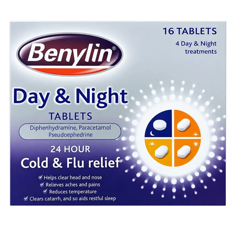 Benylin Day & Night Tablets 16