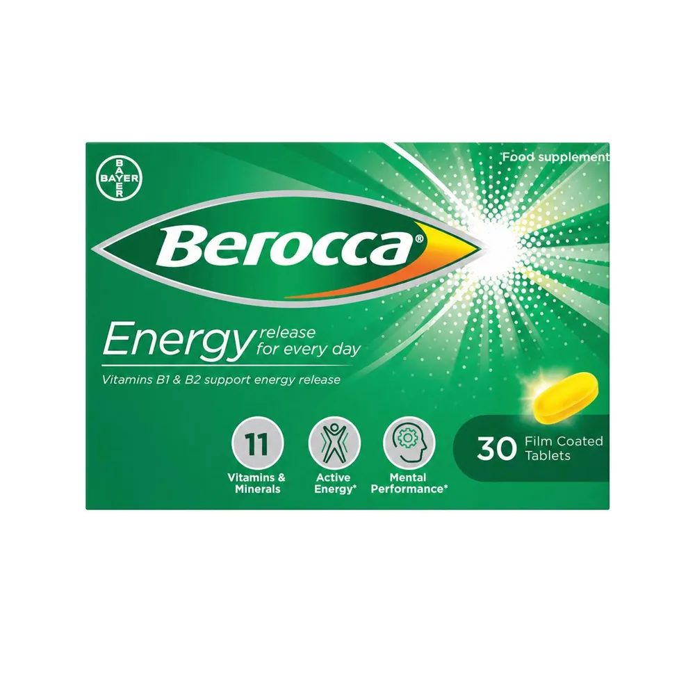 Berocca Energy Vitamin Film-Coated Tablets 30