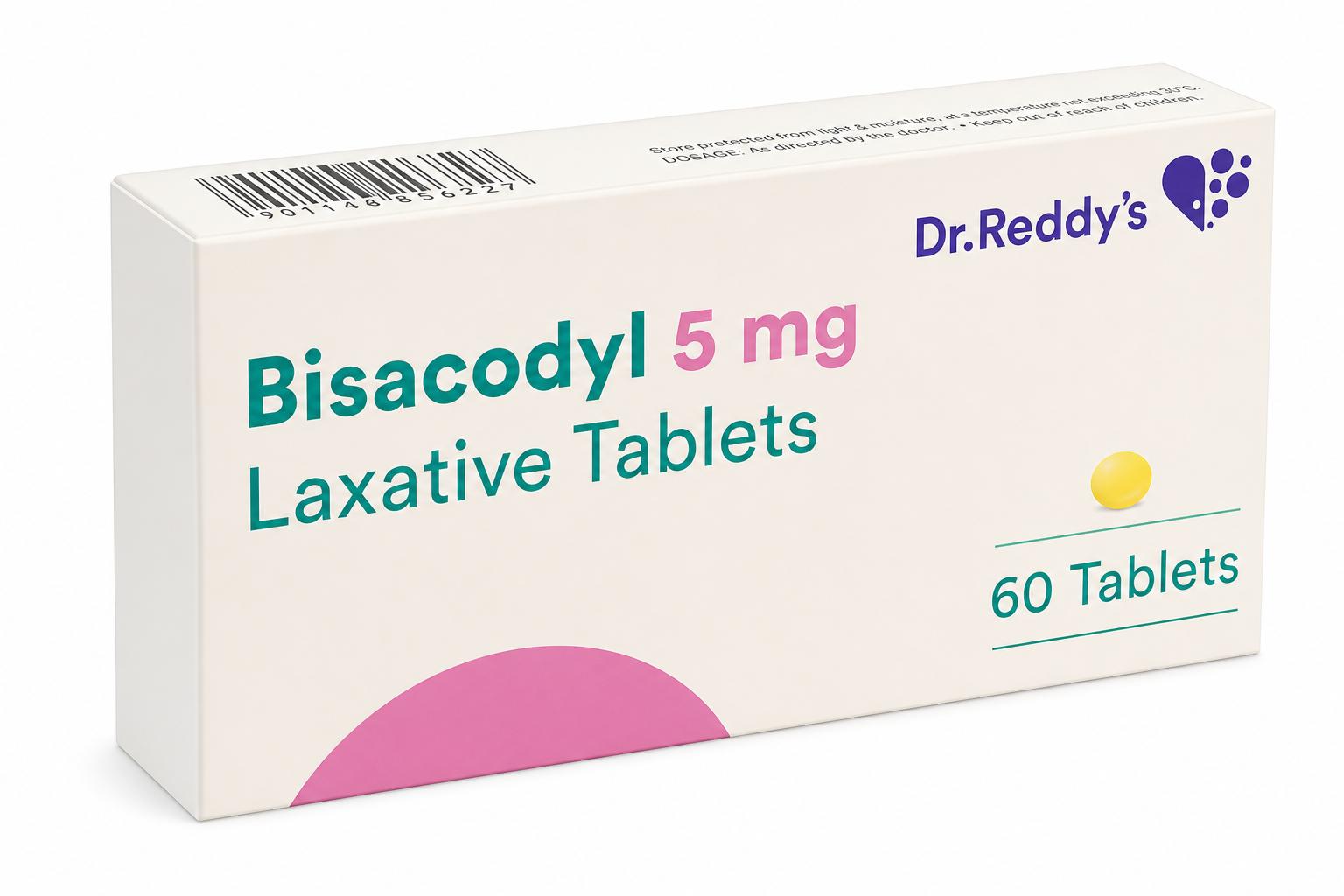Bisacodyl 5 mg Laxative Tablets