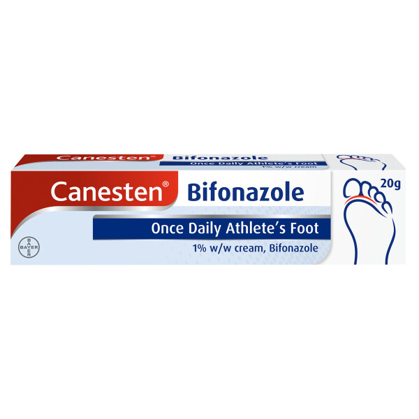 Canesten Bifonazole Once Daily Athlete's Foot Cream 1% 20g
