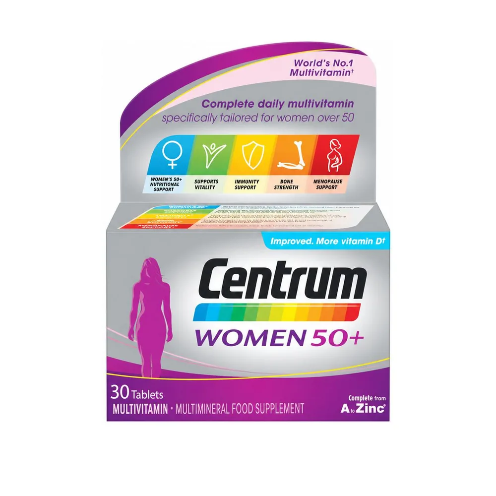 Centrum Women 50+ Multivitamin & Minerals Tablets 30