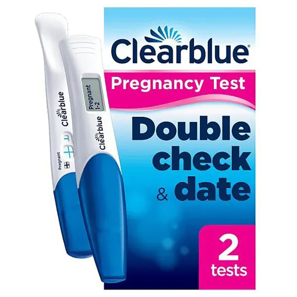 Clearblue Combo Pack Pregnancy Test - Double Check & Date, 2 Tests
