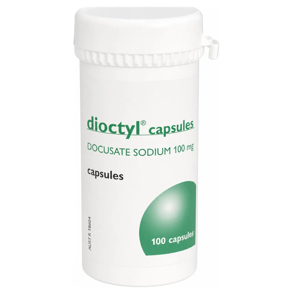 Docusate (Dioctyl) 100mg Capsules 100