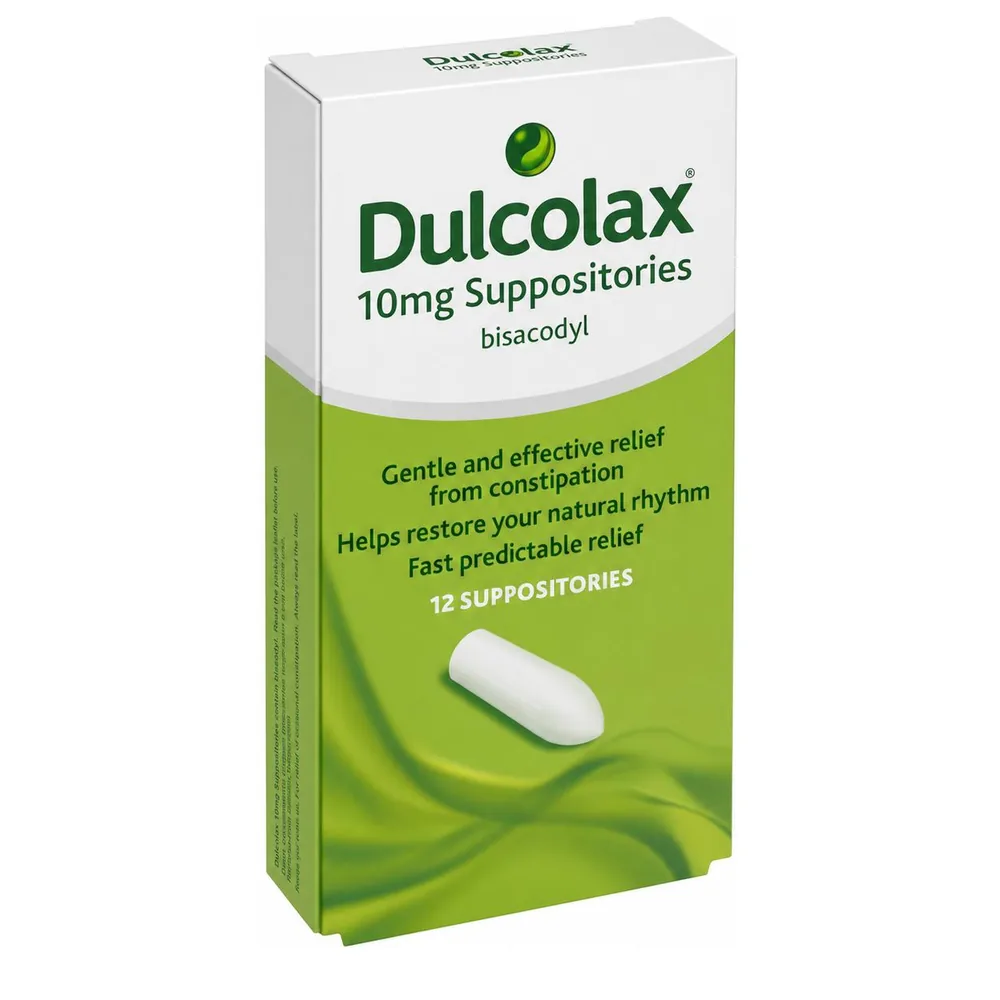 Dulcolax Twelve Plus 10mg Suppositories 12