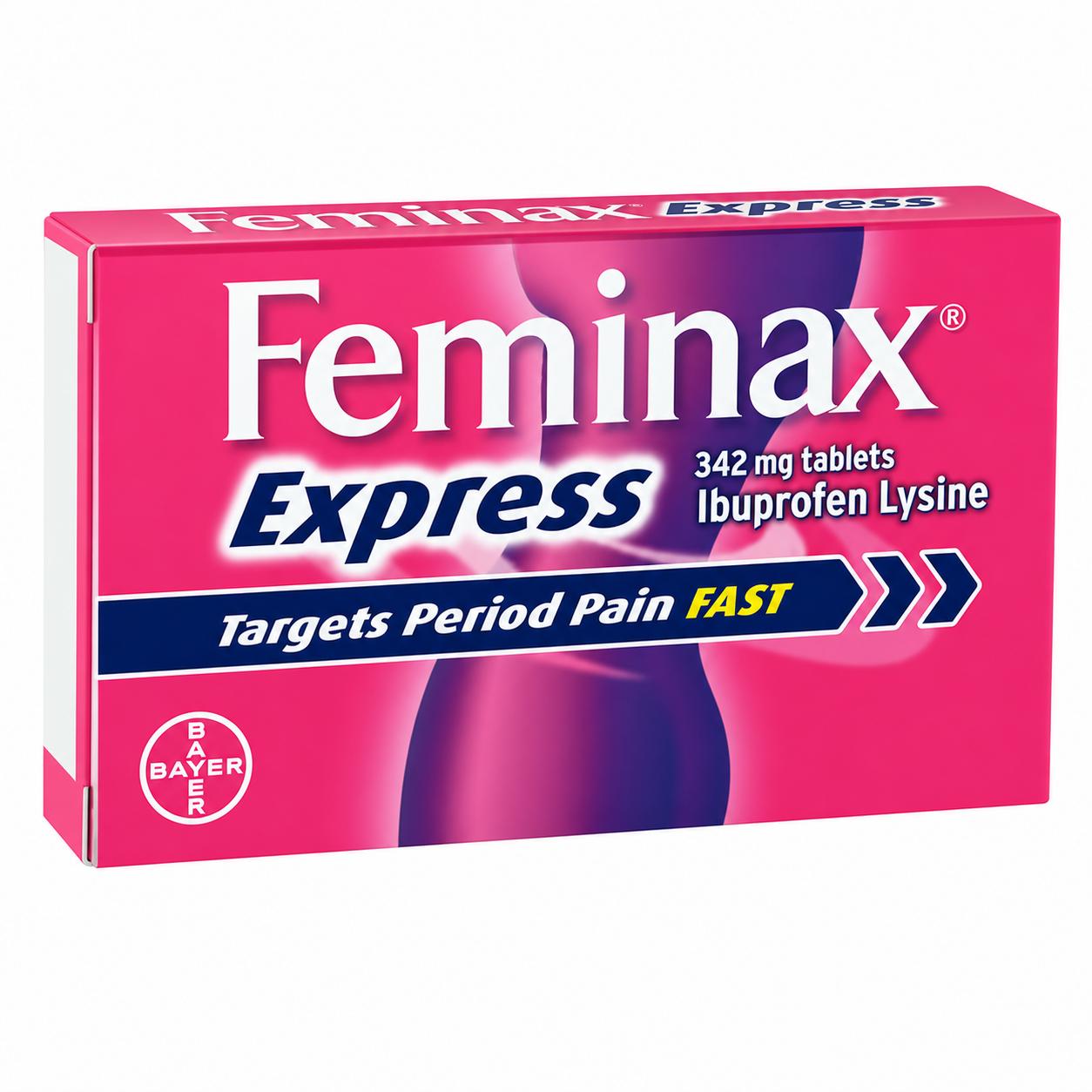Feminax Express 342mg Tablets (Ibuprofen Lysine)