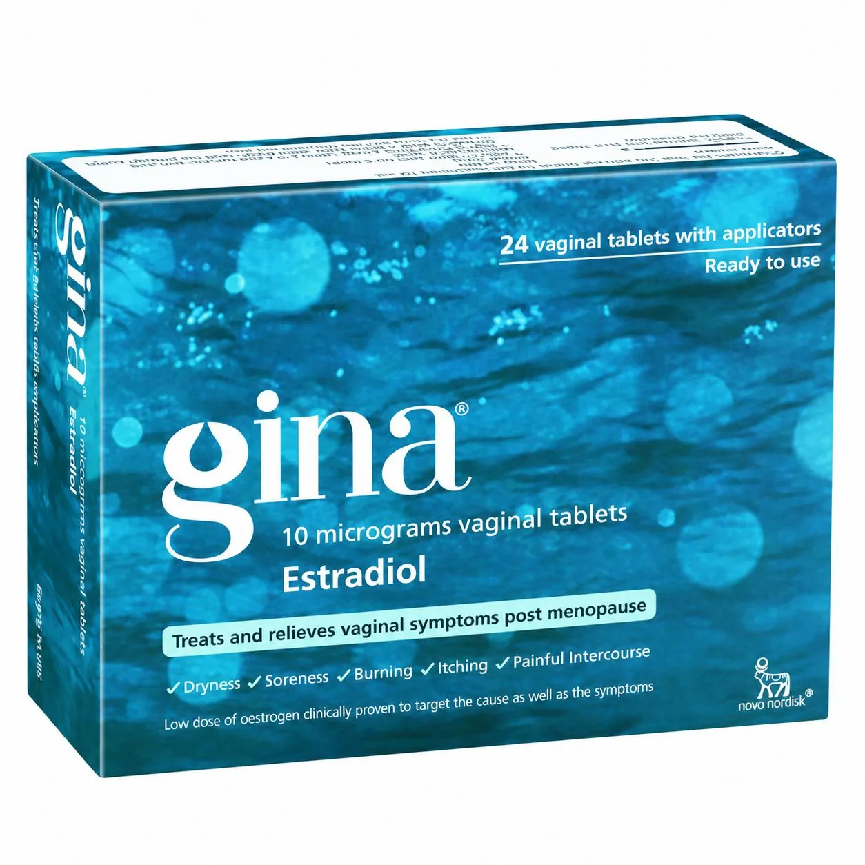 Gina 10 microgram Vaginal Tablets