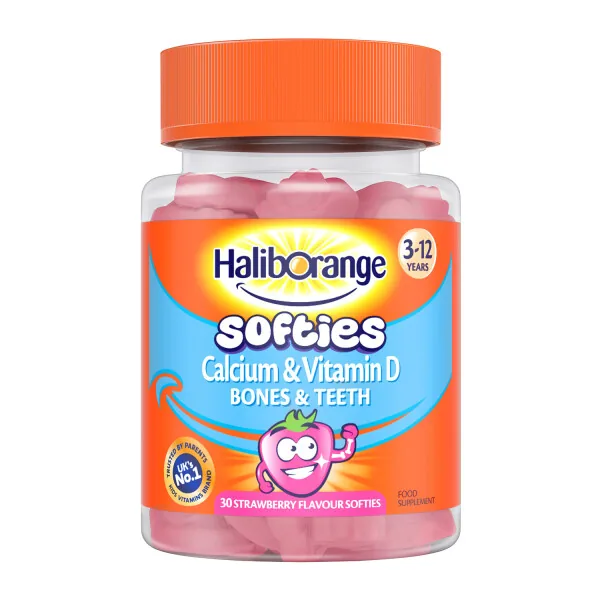 Haliborange Calcium & Vitamin D Softies Strawberry 30