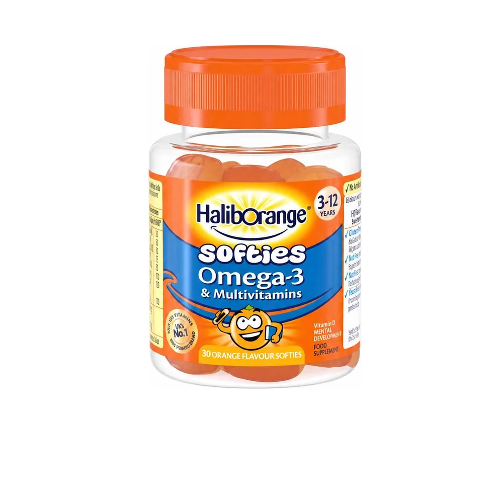 Haliborange Omega-3 Multivitamin Softies Orange Flavour 30