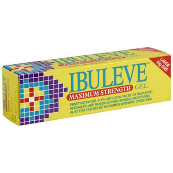 Ibuleve Ibuprofen Gel 50g (5% and 10%)