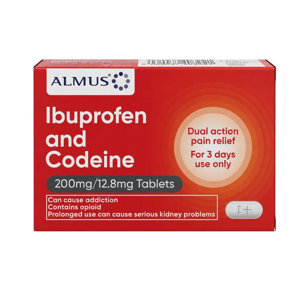 Ibuprofen & Codeine 200mg/12.8mg Tablets 32
