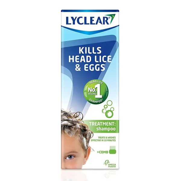 Lyclear Head Lice Treatment Shampoo and Lotion with Comb