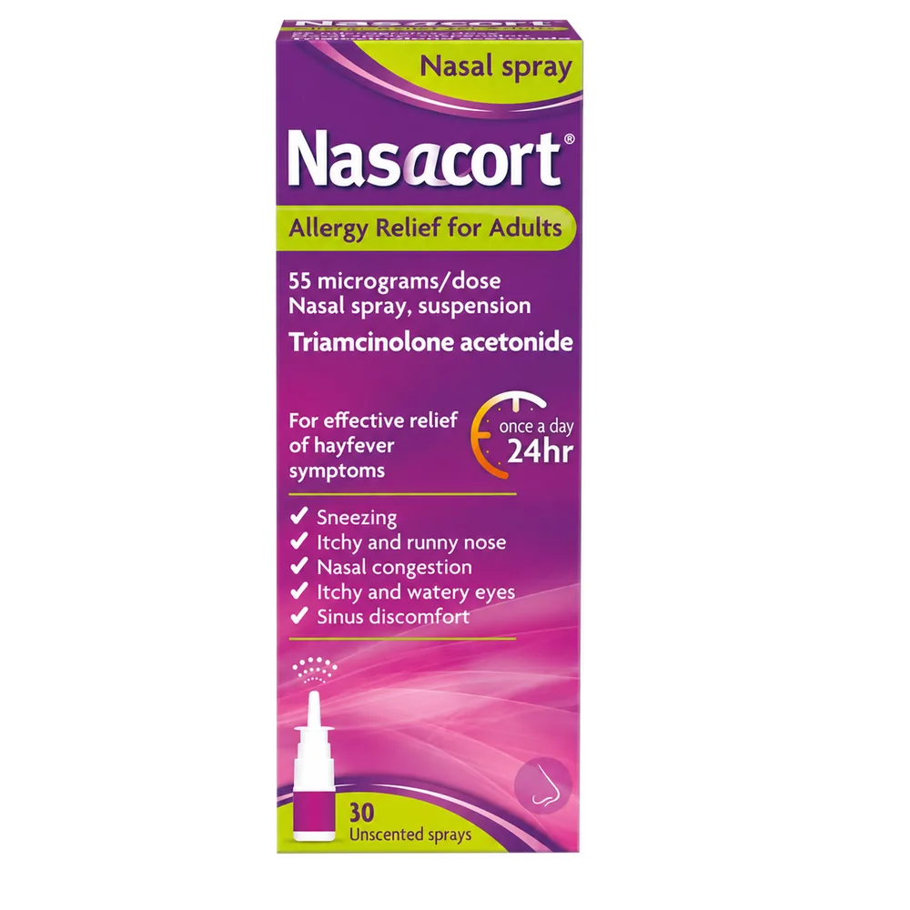 Nasacort Allergy Relief for Adults Nasal Spray 30 Sprays