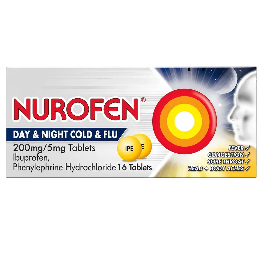 Nurofen Day and Night Cold and Flu Tablets 16