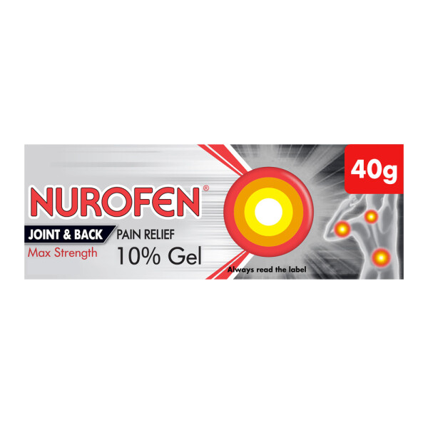 Nurofen Joint & Back Max Strength 10% Gel 40g