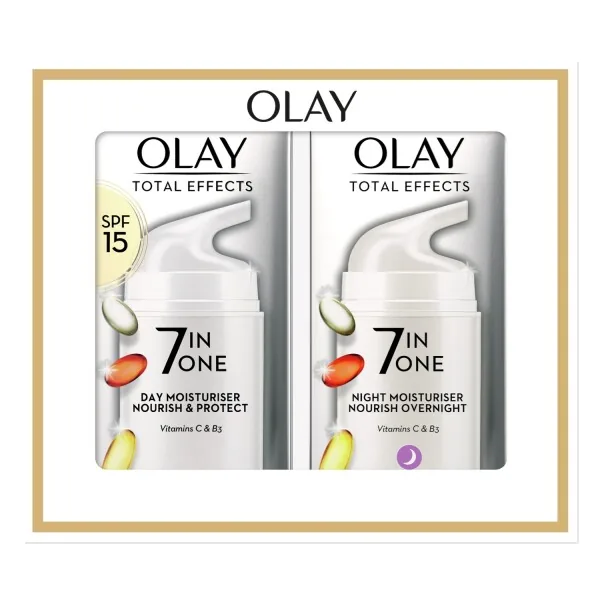 Olay Total Effects 7in1 Day & Night Moisturiser Set 2 x 37ml
