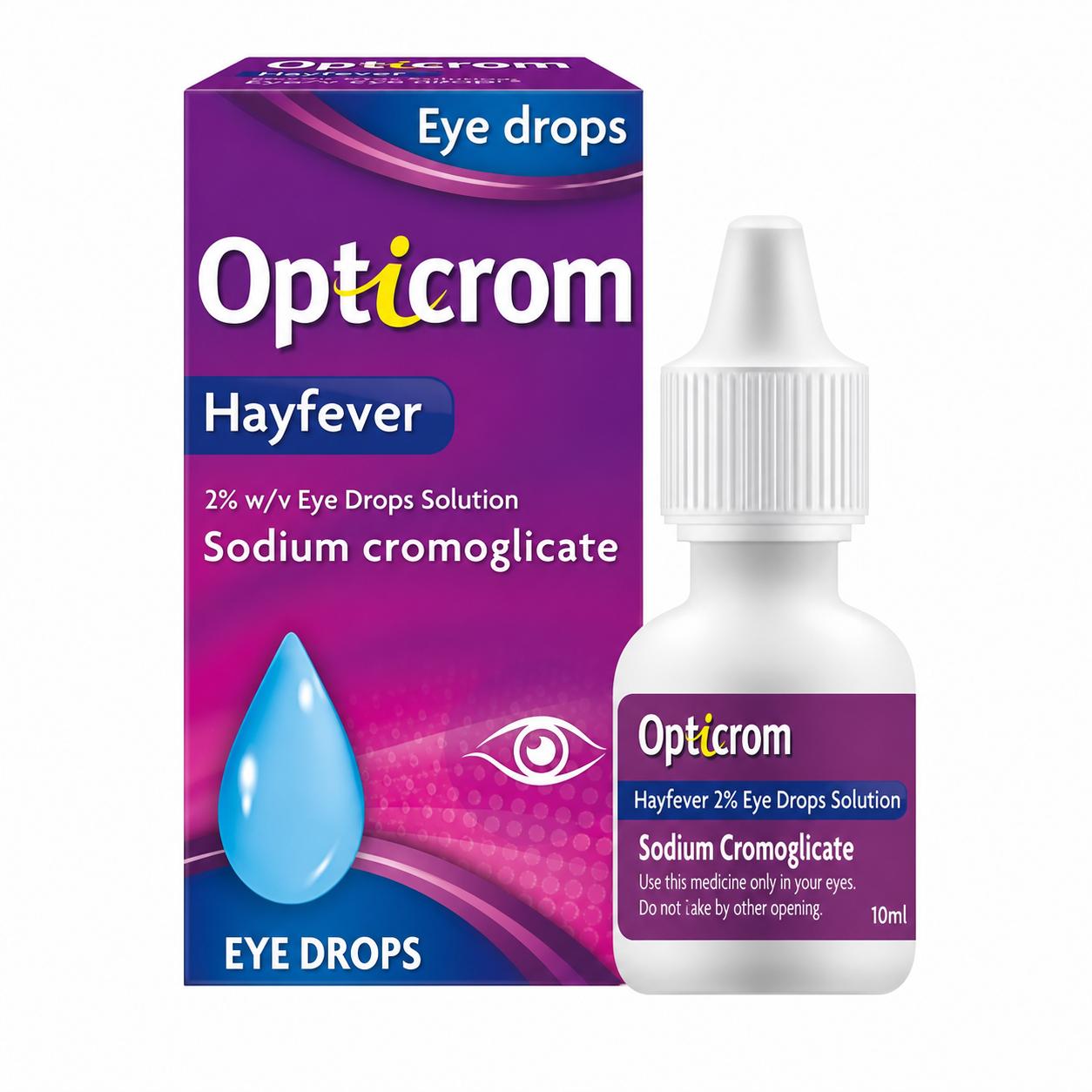 Opticrom Hayfever 2% w/v Eye Drops