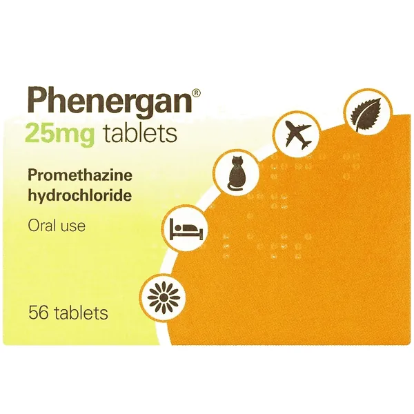 Phenergan 25mg Tablets (Promethazine)