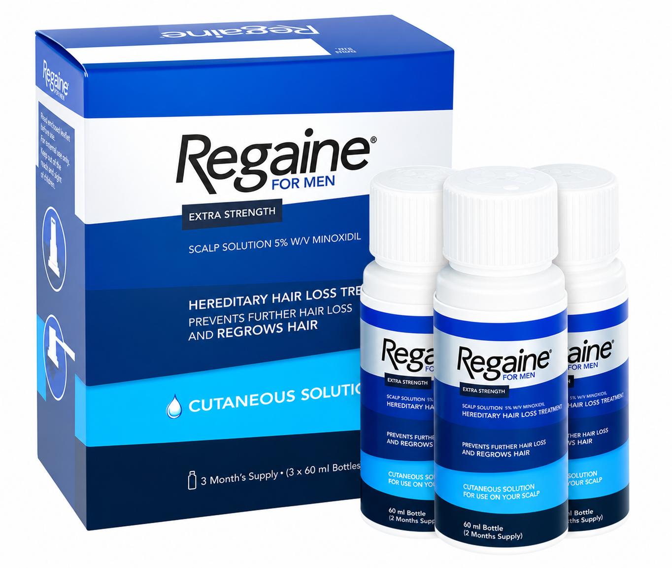 Regaine for Men Extra Strength Scalp Solution 5%