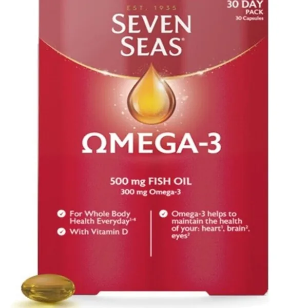Seven Seas Omega-3 Fish Oil Capsules