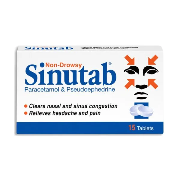 Sinutab Non-Drowsy Tablets 15