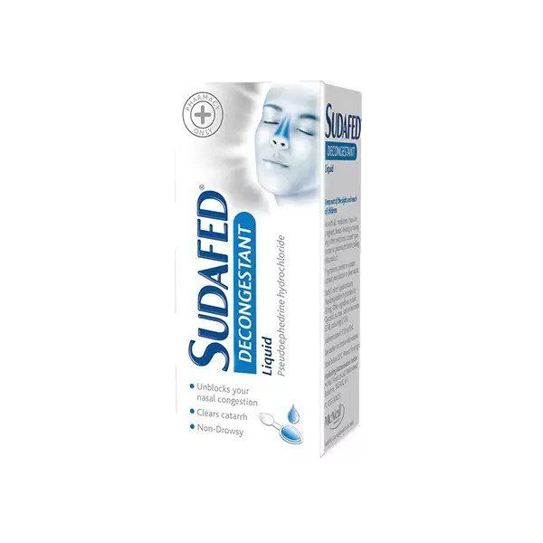 Sudafed Decongestant Liquid 100ml