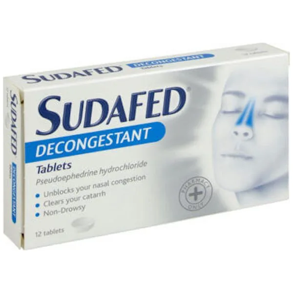 Sudafed Decongestant Tablets 12