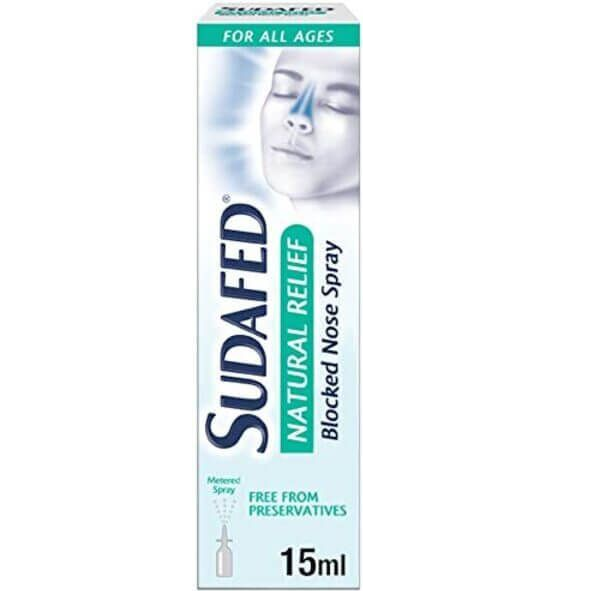 Sudafed Natural Relief Blocked Nose Spray 15ml
