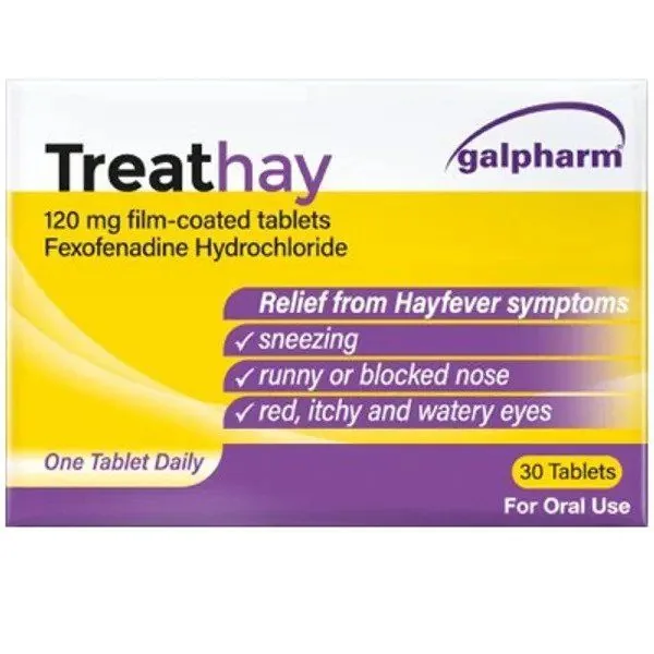 Treathay Fexofenadine 120mg Tablets 30