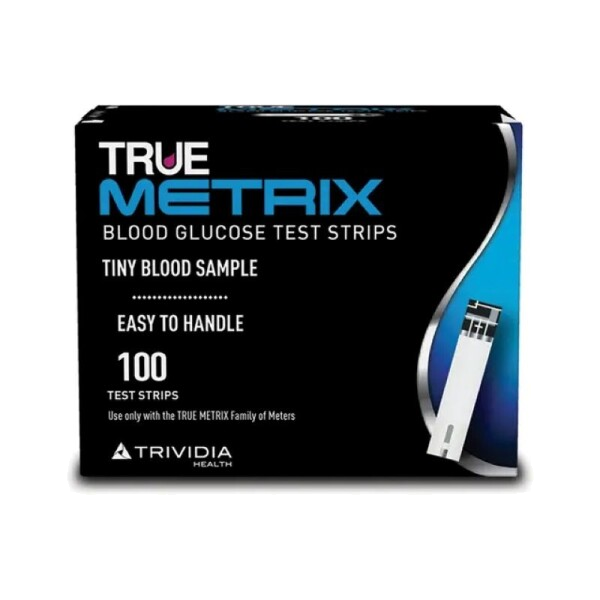 True Metrix Blood Glucose Test Strips 100