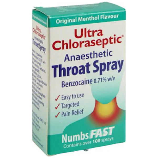Ultra Chloraseptic Anaesthetic Throat Spray