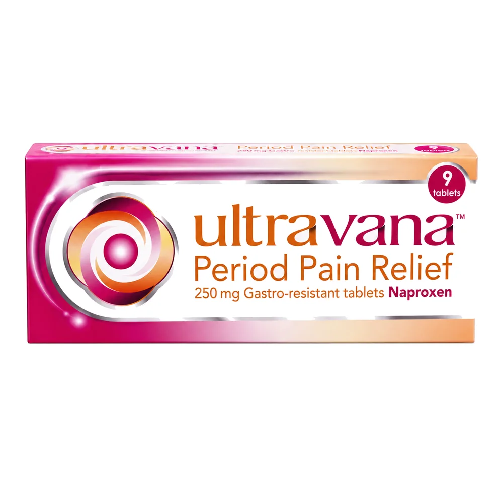 Ultravana Period Pain Relief Naproxen 250 mg Tablets