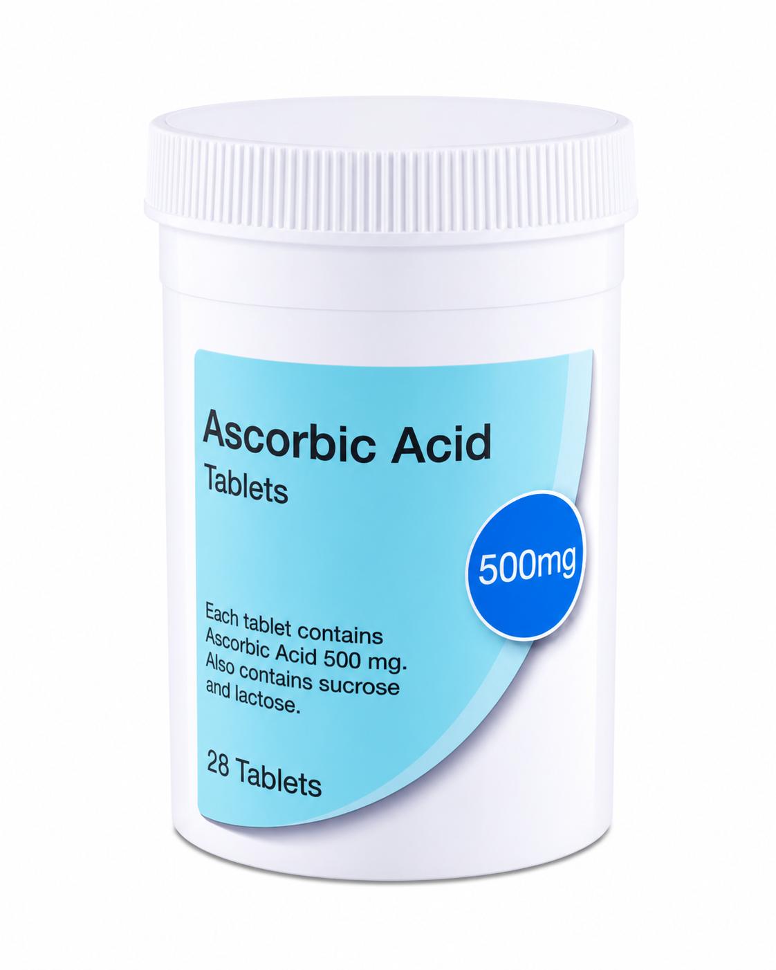 Vitamin C (Ascorbic Acid) 500 mg Tablets